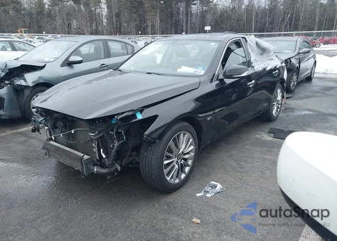 2018 Infiniti Q50 2.0T Luxe z USA, uszkodzony, nr VIN JN1CV7AP8JM240042
